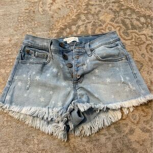 Jean shorts with stars